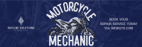 Retro Motorcycle Mechanic Twitter Header Image Preview