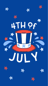 Celebration of 4th of July Instagram story Image Preview
