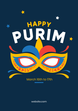 Purim Mask Poster Image Preview