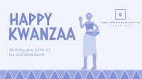 Kwanzaa Girl Facebook Event Cover Design
