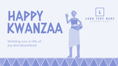 Kwanzaa Girl Facebook event cover Image Preview