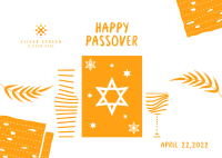 Passover Day Haggadah Postcard Image Preview