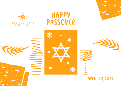 Passover Day Haggadah Postcard Image Preview