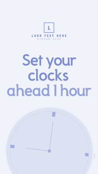 Daylight Saving Reminder Instagram Story Design