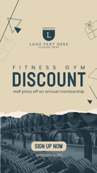 Christmas Gym Discount Instagram Story Design