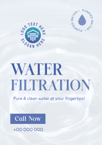 Water Filter Business Poster Design
