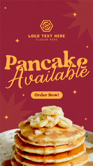 Pancakes Now Available Instagram story Image Preview