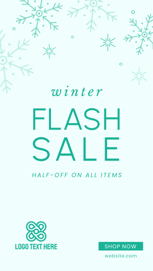 Winter Flash Sale Instagram story Image Preview
