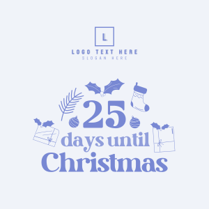 Christmas Countdown Instagram post Image Preview
