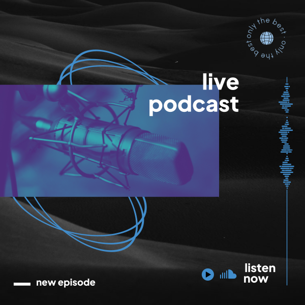 DuotonePodcast Instagram Post Design Image Preview