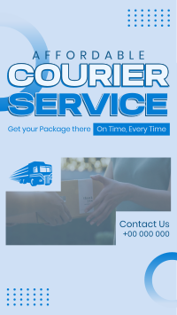 Affordable Courier Service TikTok video Image Preview