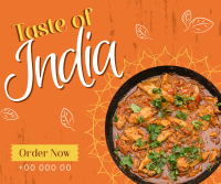 Taste of India Facebook Post Design
