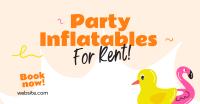 Party Inflatables Rentals Facebook Ad Design