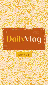 Hearts Daily Vlog TikTok Video Design