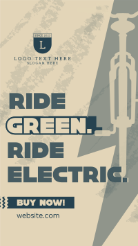 Green Ride E-bike Facebook story Image Preview