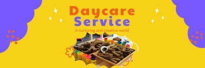 Cloudy Daycare Service Twitter header (cover) Image Preview