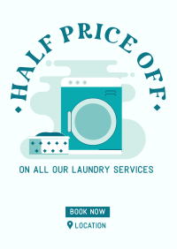 Laundry Machine Flyer Design