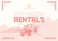 Rustic Off-road Rentals Postcard Preview