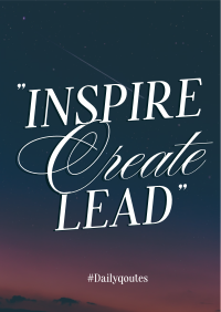 Inspire & Create Flyer Design