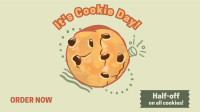 Cookie Day Illustration Facebook Event Cover Design