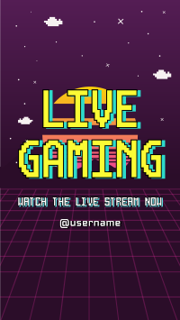 Retro Live Gaming YouTube short Image Preview