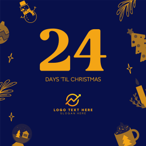 Quirky Christmas Countdown Instagram post Image Preview