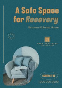 Minimalist Recovery House Poster Design