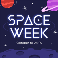 Space Week Event Instagram Post Design