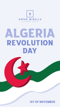 Algeria Revolution Day Facebook Story Image Preview