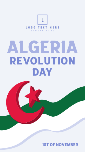 Algeria Revolution Day Facebook story Image Preview
