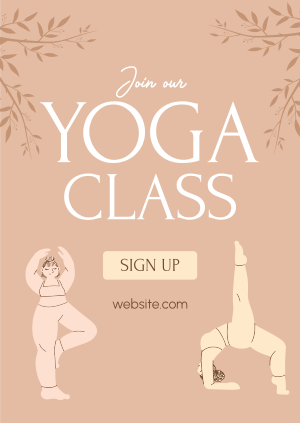 Zen Yoga Class Poster Image Preview