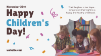 Children's Day Greeting Animation Design