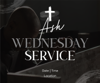 Ash Wednesday Volunteer Service Facebook Post Design