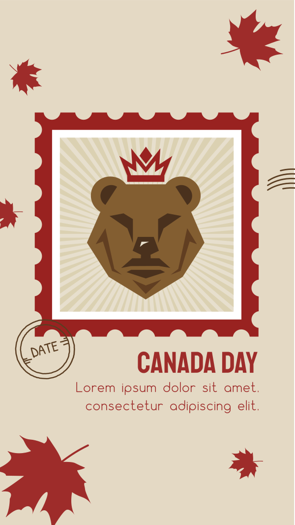 Bear Canada Instagram Story Design Image Preview