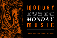 Marble Music Monday Pinterest Cover Design