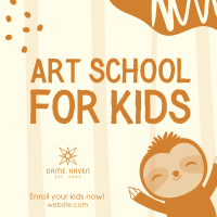 Art School for Kids Instagram post Image Preview