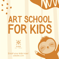 Art School for Kids Instagram post Image Preview
