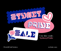 Sydney Pride Stickers Facebook Post Design