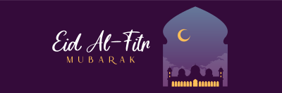 Celebrating Eid Al Fitr Twitter header (cover) Image Preview