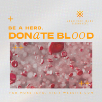 Modern Blood Donation Instagram post Image Preview
