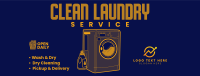 Clean Laundry Wash Facebook cover Image Preview
