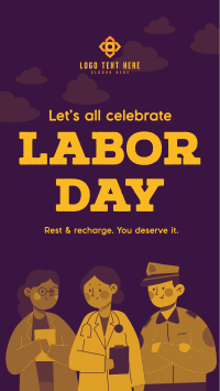Happy Labor Day Instagram reel Image Preview