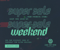 Super Sale Weekend Facebook Post Design