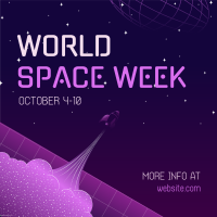 World Space Week Instagram post | BrandCrowd Instagram post Maker