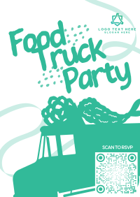 Food Truck Party Poster Design