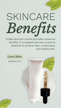 Skincare Benefits Organic Facebook Story Image Preview