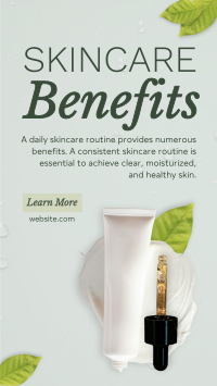 Skincare Benefits Organic Facebook story Image Preview