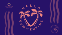 Hello Summertime Facebook Event Cover Design