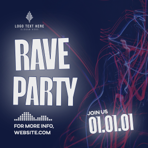 Rave Party Vibes Instagram post Image Preview