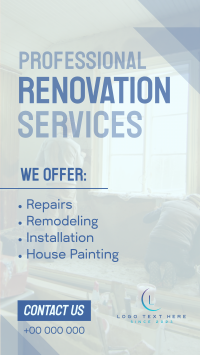 Pro Renovation Service Instagram reel Image Preview